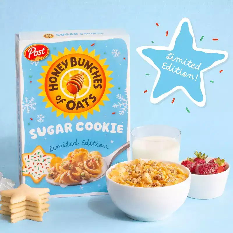 Post Honey Bunches of Oats Sugar Cookie Breakfast Cereal - 15.2oz