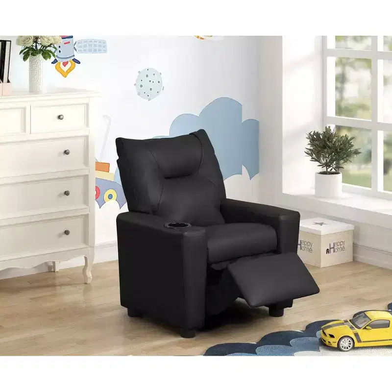 23W Kids Recliner Chair with Cup Holder & Footrest