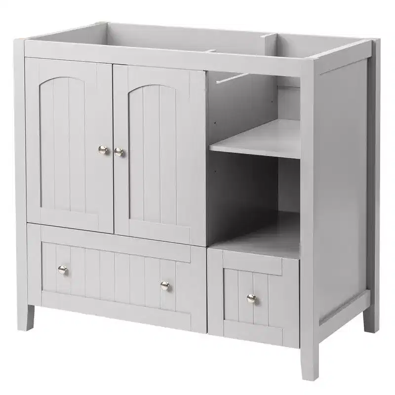 Karl Home Gray Bathroom Vanity Without Sink Top