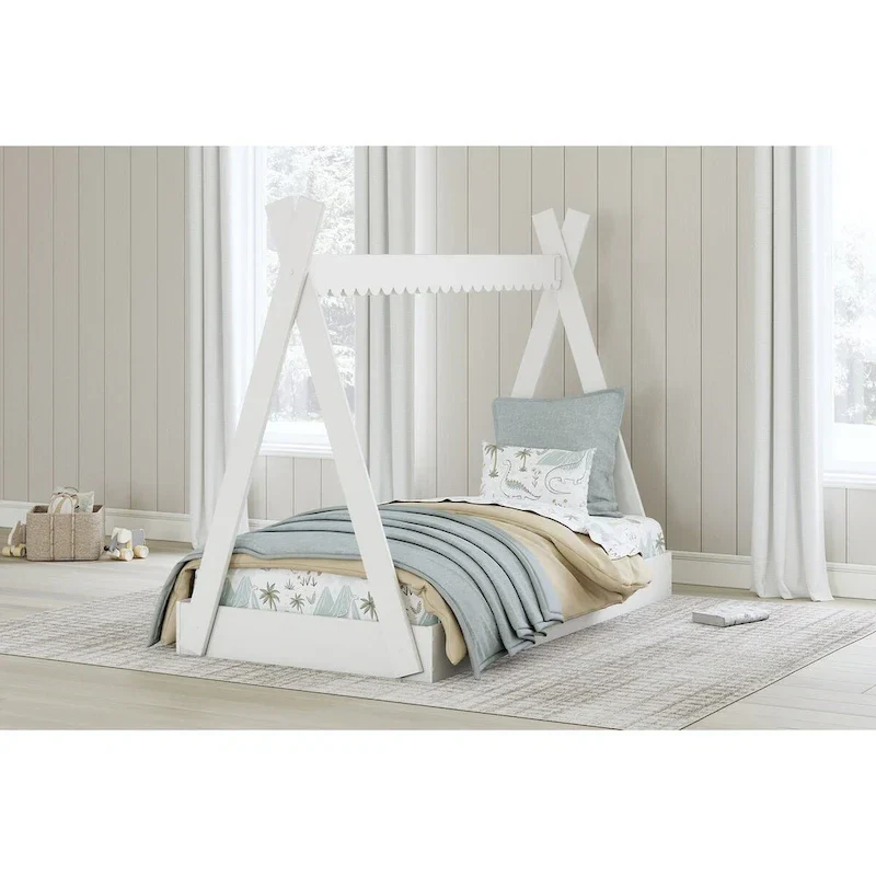 White Twin Tent Bed
