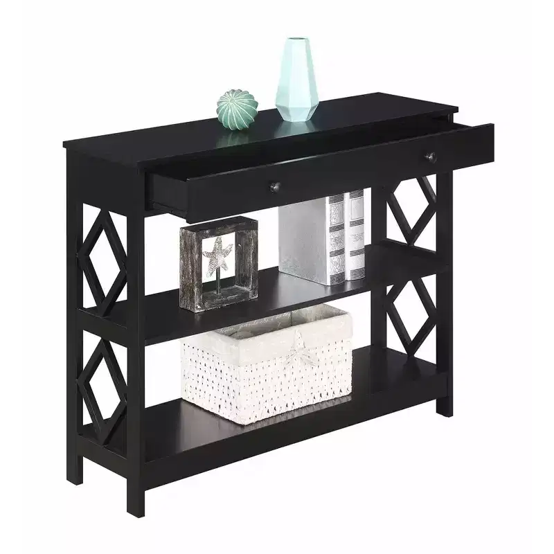 Diamond 1 Drawer Console Table - Johar Furniture