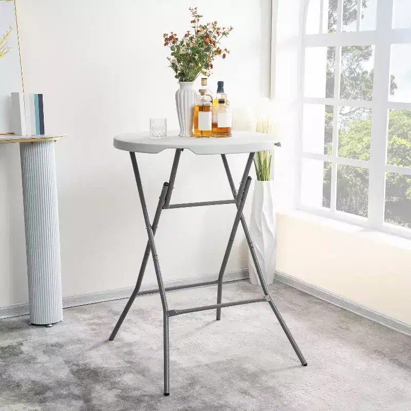 Home Imports Emporium High Top Cocktail Bar Portable Resin Table for Ourdoor Parties/Events
