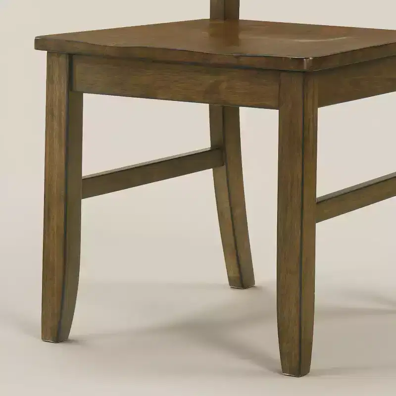Solid Wood Cross-Back Dining Chair of 18.5 W x 21.4 D x 38.4 H