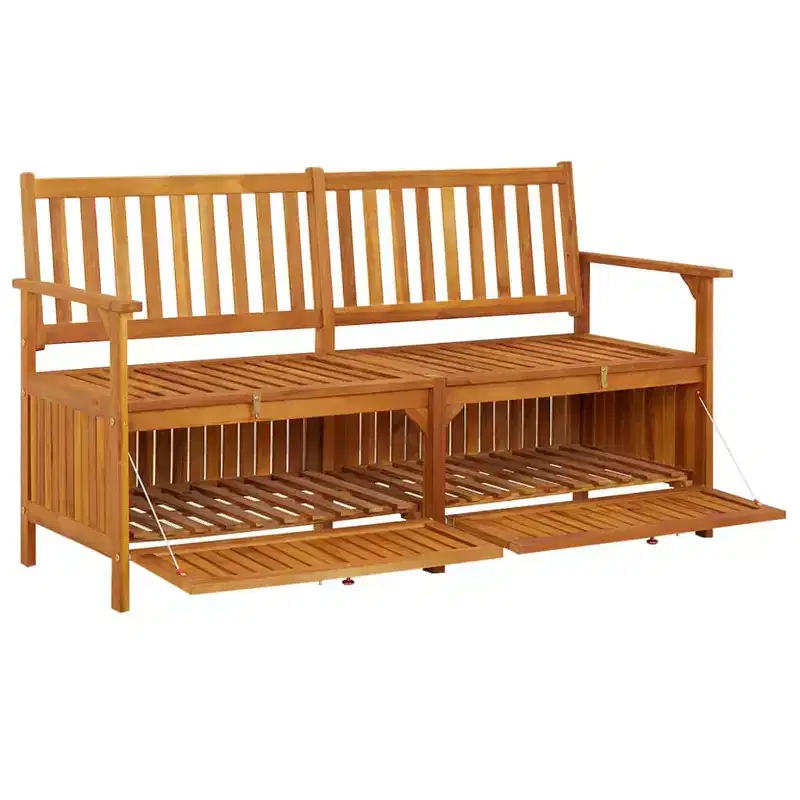 Bench Natural wood Solid acacia wood 58.3 in Bench Rectangular