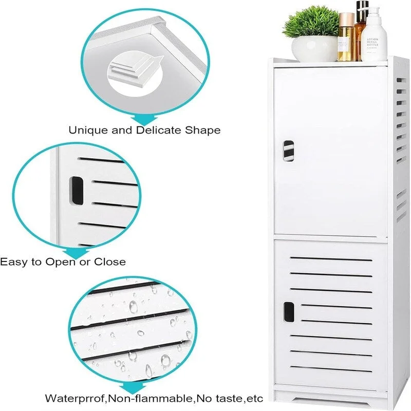 Small Waterproof Bathroom Cabinets Free Standing - 8.7D x 8.7W x 29.5H