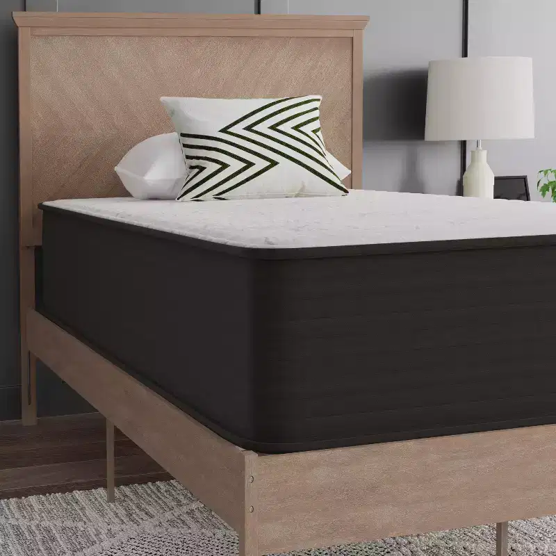 12 Inch Hybrid Mattress, High Density Foam and Pocket Spring Mattress in a Box, CertiPur-US Certified Foam