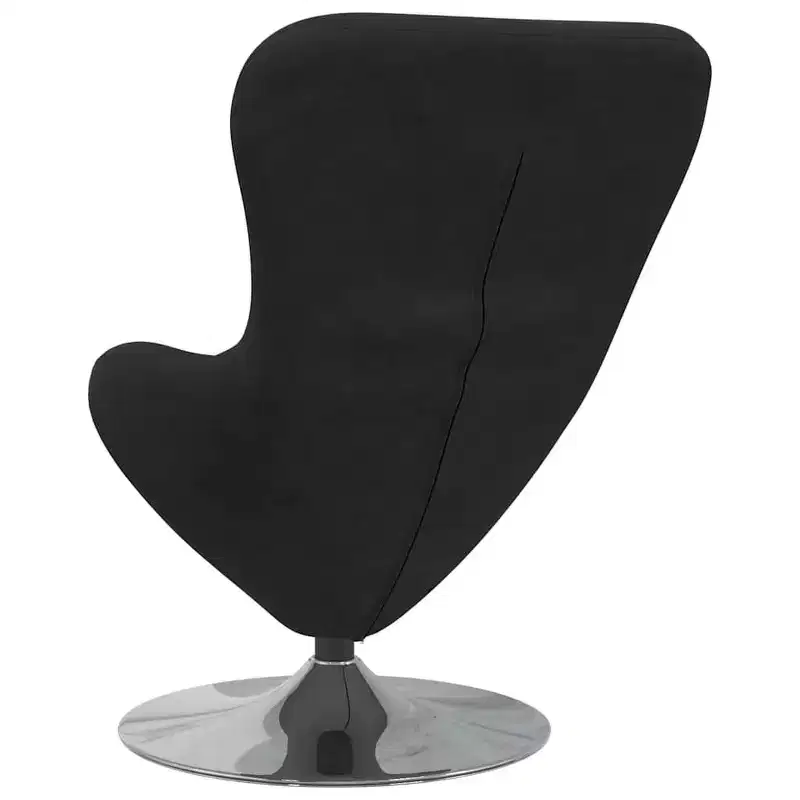 Egg Chair with Footstool Velvet
