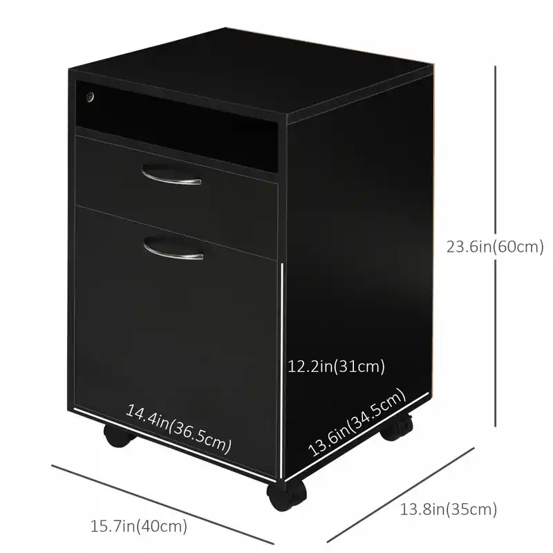 Mobile Filing Cabinet With Drawer