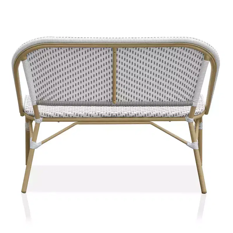 Alertis Patio Wicker Bench - miBasics