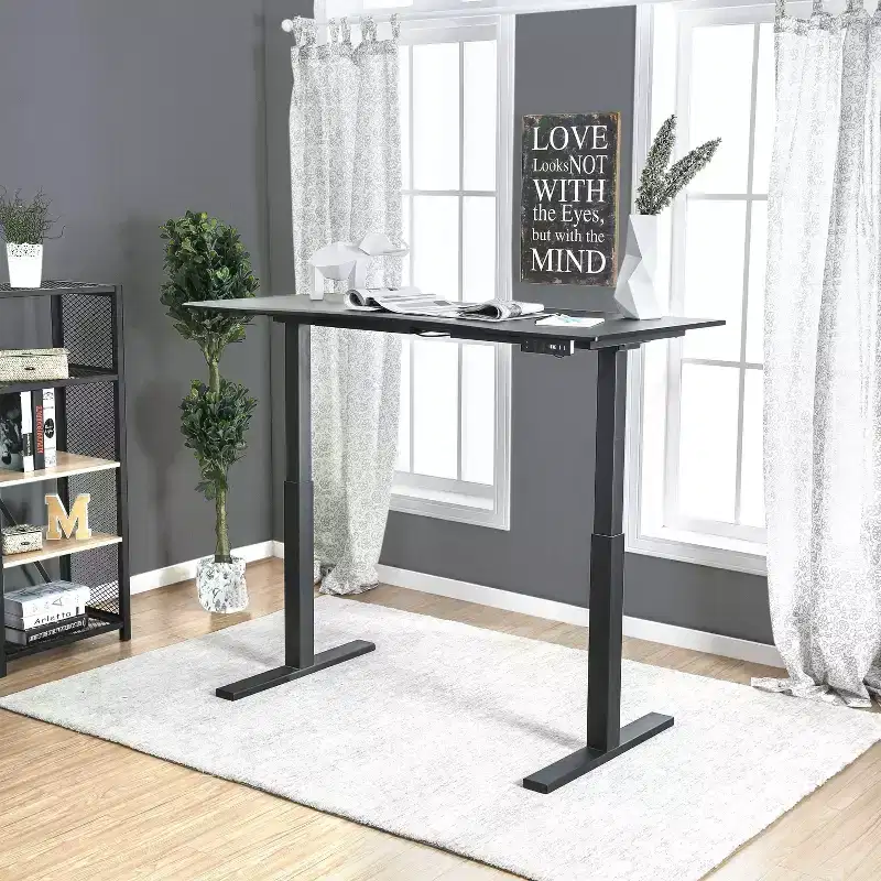 Baron Contemporary Adjustable Office Stand Up Table Large Black - HOMES: Inside + Out