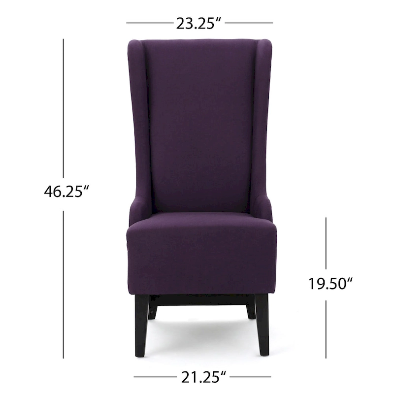 Callie High-back Fabric Dining Chair by Christopher Knight Home - 23.25 L x 28.75 W x 46.25 H