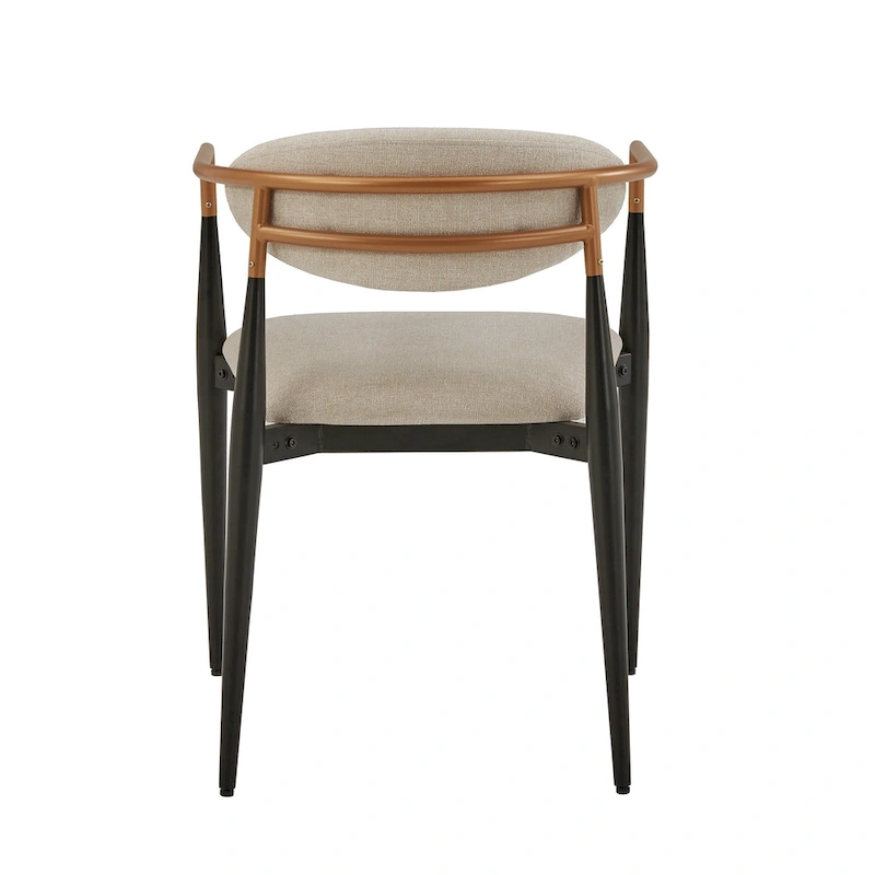 Decatur Mid-century Dining Chair with Two-tone Copper & Black Finish (Set of 2) by iNSPIRE Q Modern