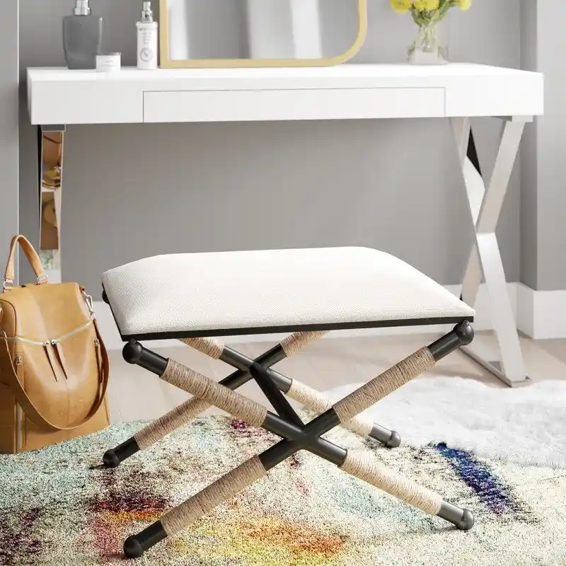 Boho Campaign Accent Stool