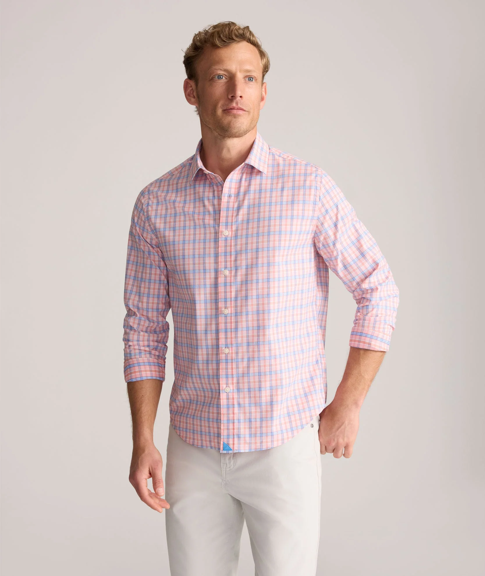 Pink Stretch Nylon Shirt