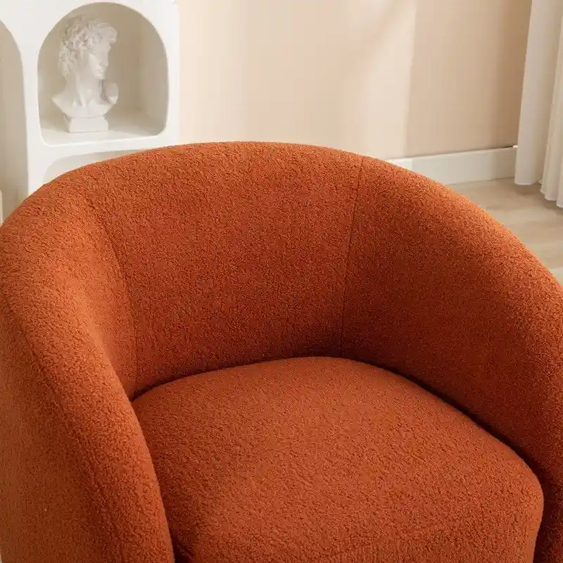 SEYNAR Modern Glam Upholstered 360 Degree Swivel Accent Armchair Set of 2