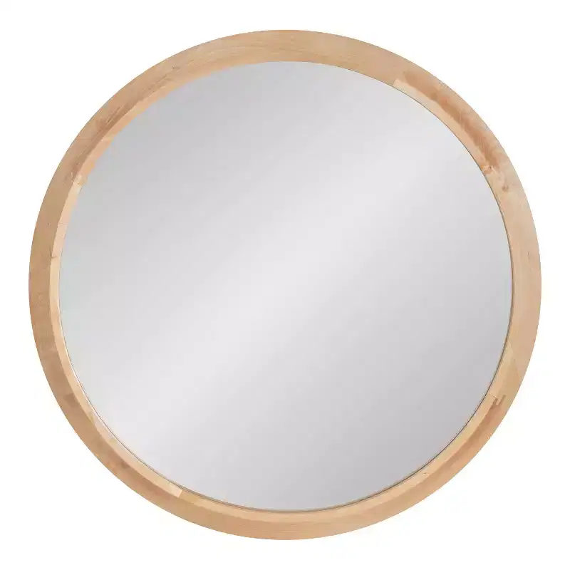 24 x 2 Uldrich Wood Framed Decorative Wall Mirror - Kate & Laurel All Things Decor