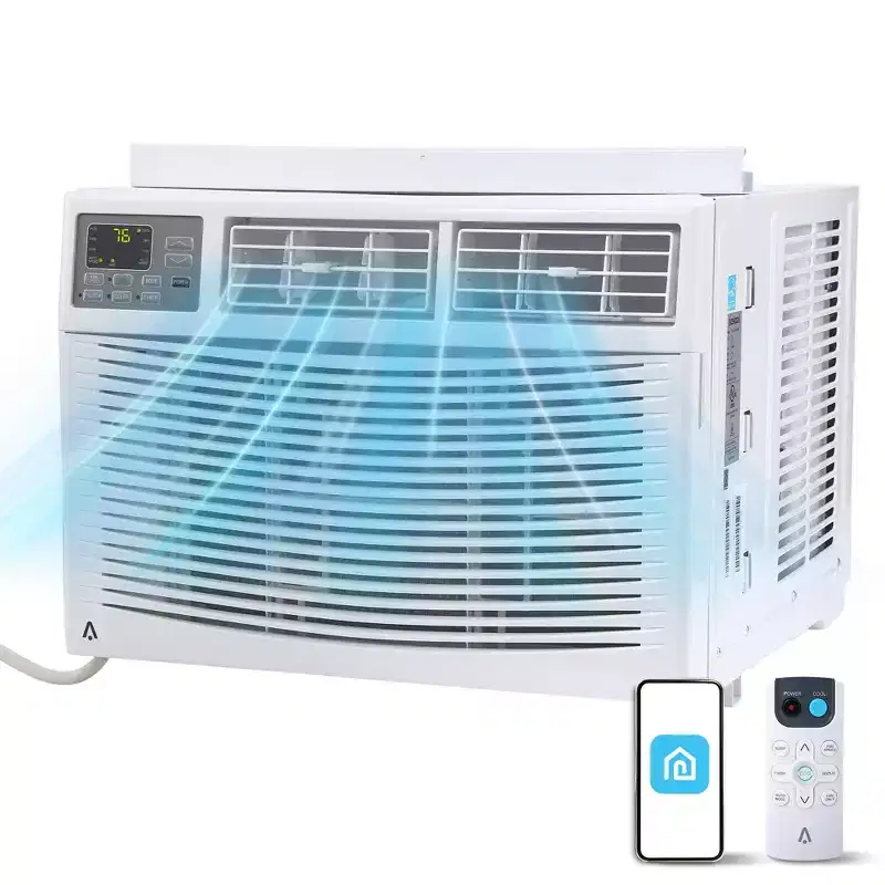 12,000 BTU Window Air Conditioner with WiFi, Energy Efficient Window AC Unit Cools Up to 550 Sq.Ft. with Remote/App Control, Ideal for Apartment