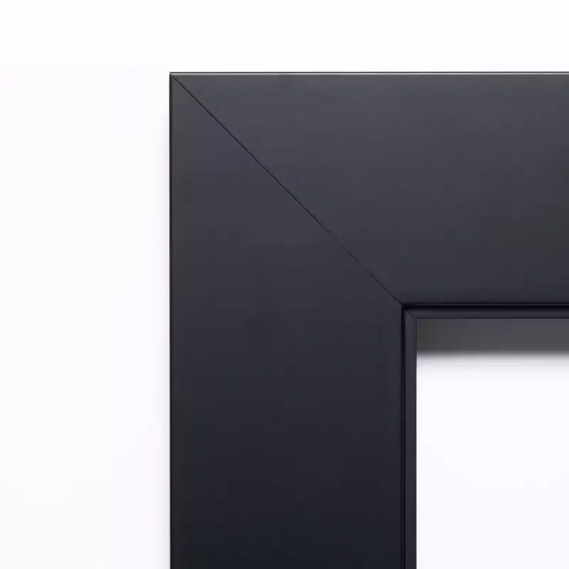 Amanti Art Corvino Petite Bevel Wood Bathroom Wall Mirror