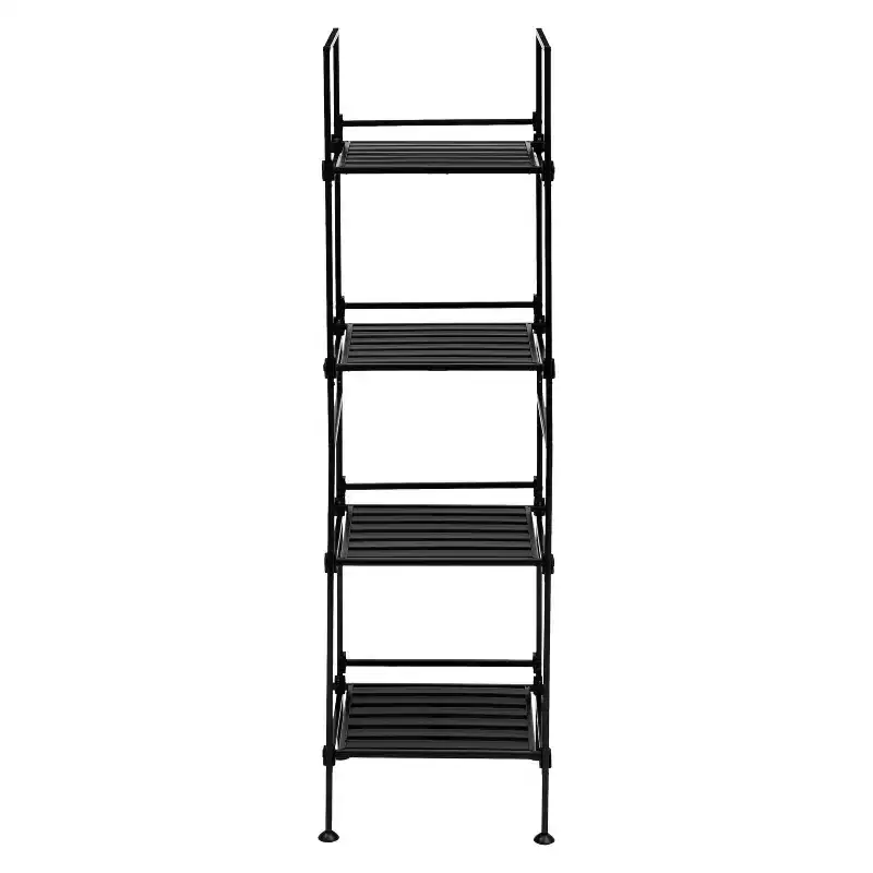4-Tier Resin Ebonize Square Shelf