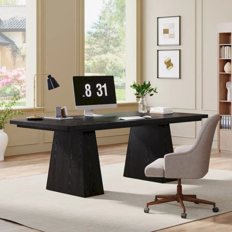 63 Inches Rustic Computer Desk for Home Office