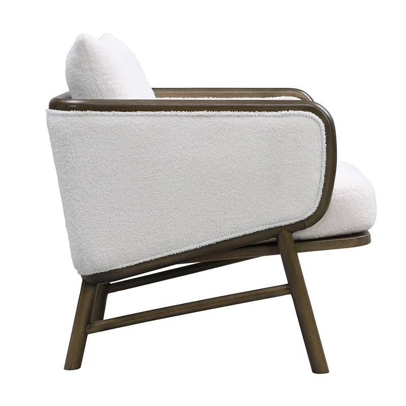 Sherpa Fabric Accent Chairs (Set of 2)