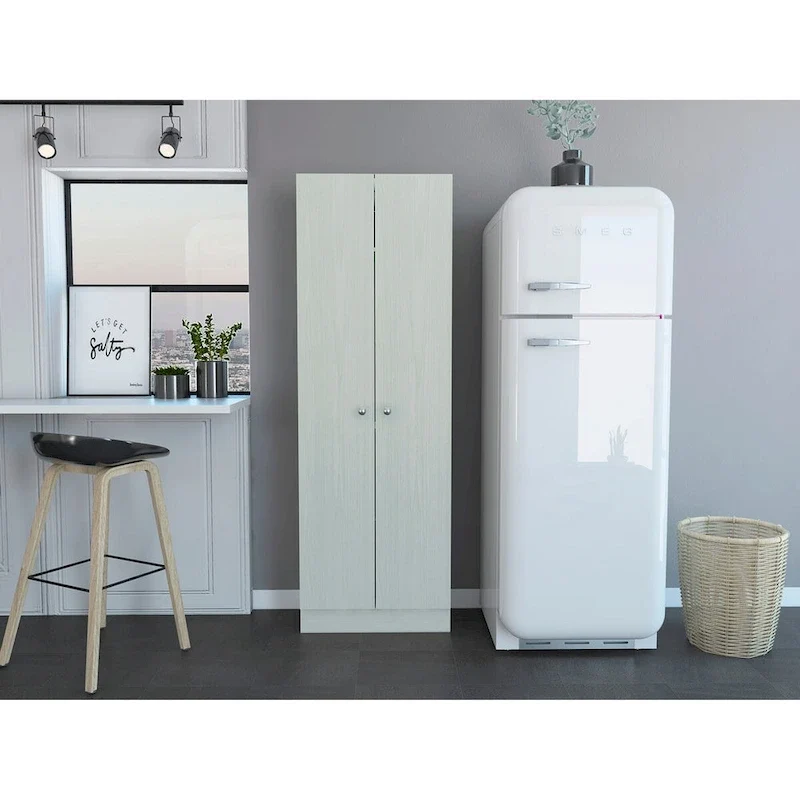 23.6 in. W x 71.1 in. H Freestanding Linen Cabinet with 5 Shelves