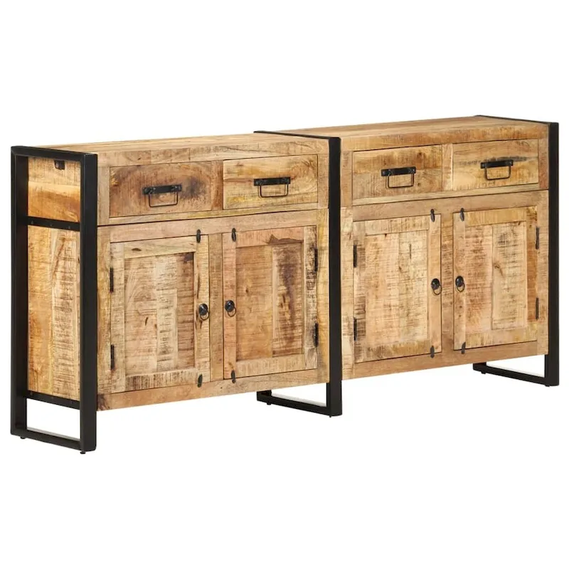 Sideboard 67.7x13.8x31.5 Solid Mango Wood