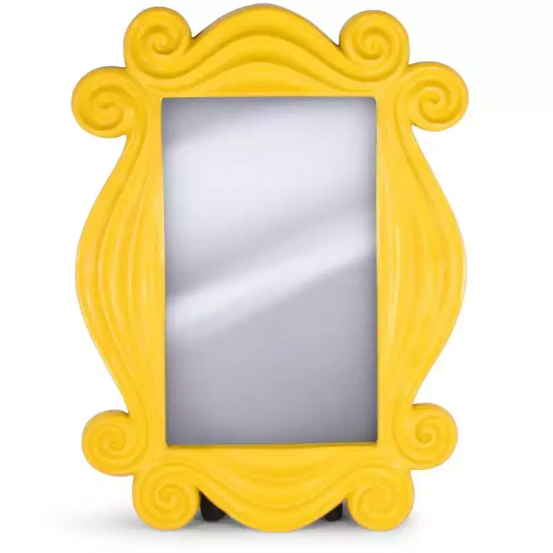 TV Show Yellow Peephole Frame Door Mirror Replica | 15 x 11 Inches