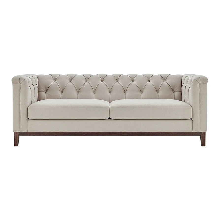 3 Seater Sofa - Stone - Discover the matte velvet 3 seater sofa in stone from the collection as you get ready to relax and unwind.