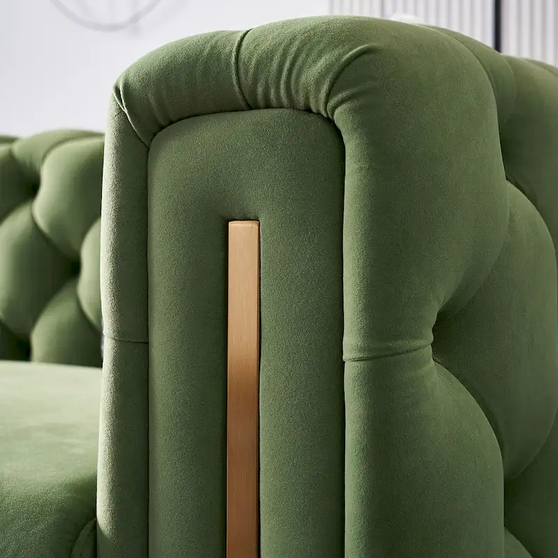 Modern Tufted Velvet Living Room Sofa