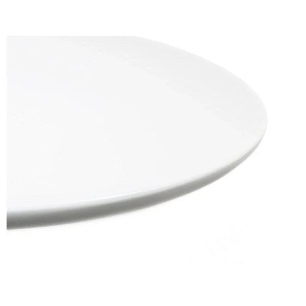 White Oval Tulip Dining Table, Seats 4–5