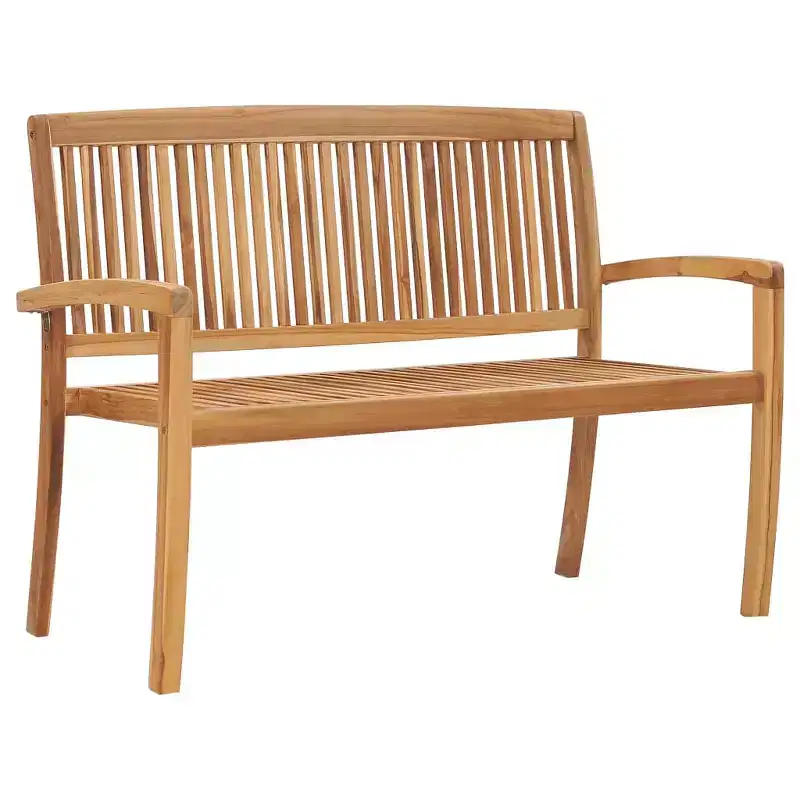 Garden Bench Teak wood Solid Teak Wood Medium Stackable