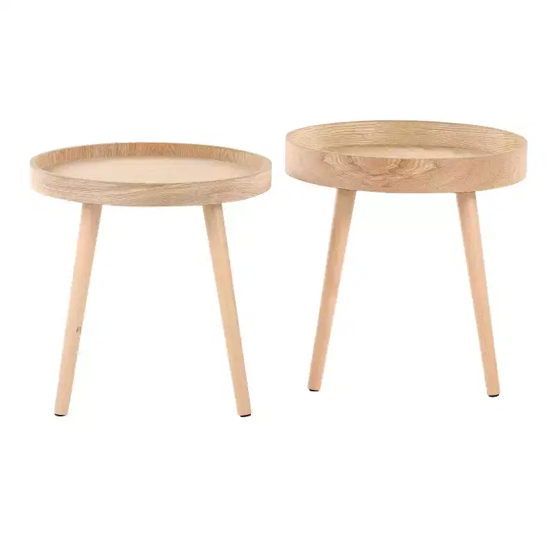 Pebble Side Table Set Natural - LumiSource