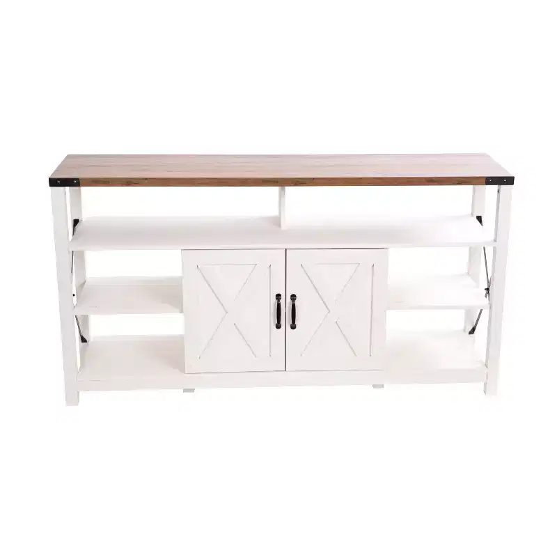 Merrick Lane Media Console with Open and Closed Storage