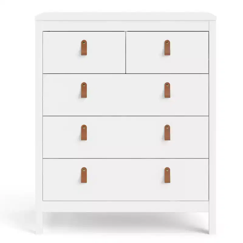 HomeStock Madrid 5 Drawer Chest Modern-Traditional Style 189 X 324 X 3894