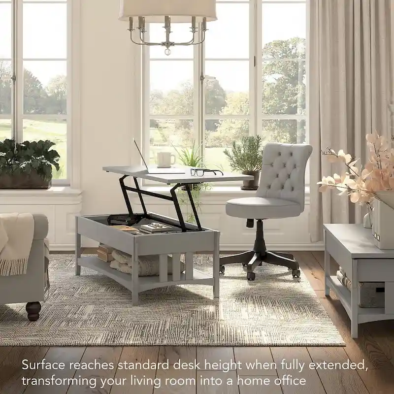 Salinas Lift Top Coffee Table Desk with Storage by Bush Furniture