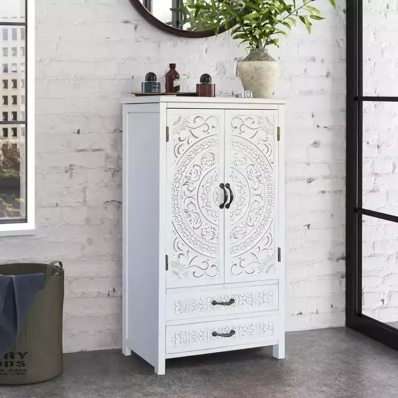 GDFStudio Duarte Transitional 26.77'' Storage Sideboard Cabinet with 2 Doors and 2 Drawers