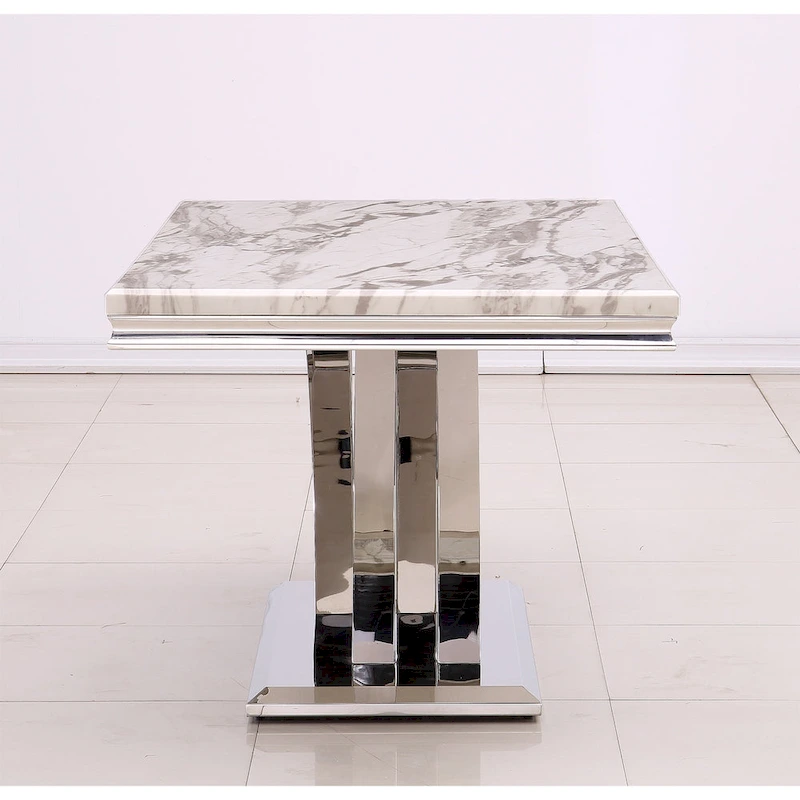 Black Dining Room Table with Polished Gold Metal Legs