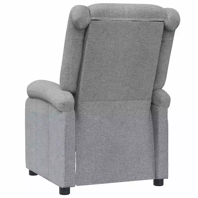 vidaXL Massage Chair Cream Polyester fabric and metal Medium
