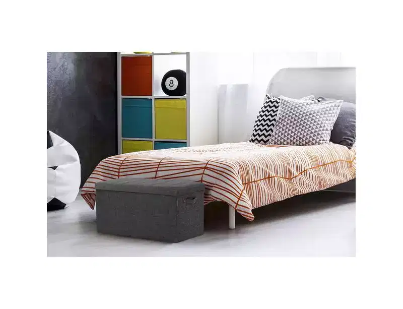 Channel Tufted Storage Trunk with Handles, 30 W x 15.7 D x 15.7 H