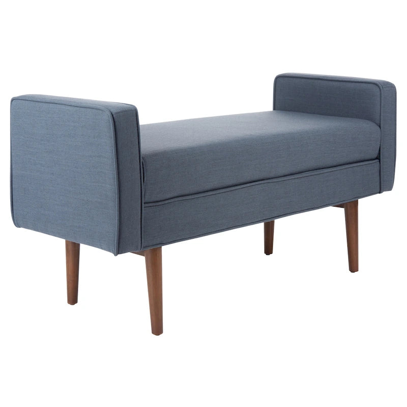 Mid-Century Modern 25-inch Bench - 49 W x 18 L x 25 H - 49Wx18Dx25H
