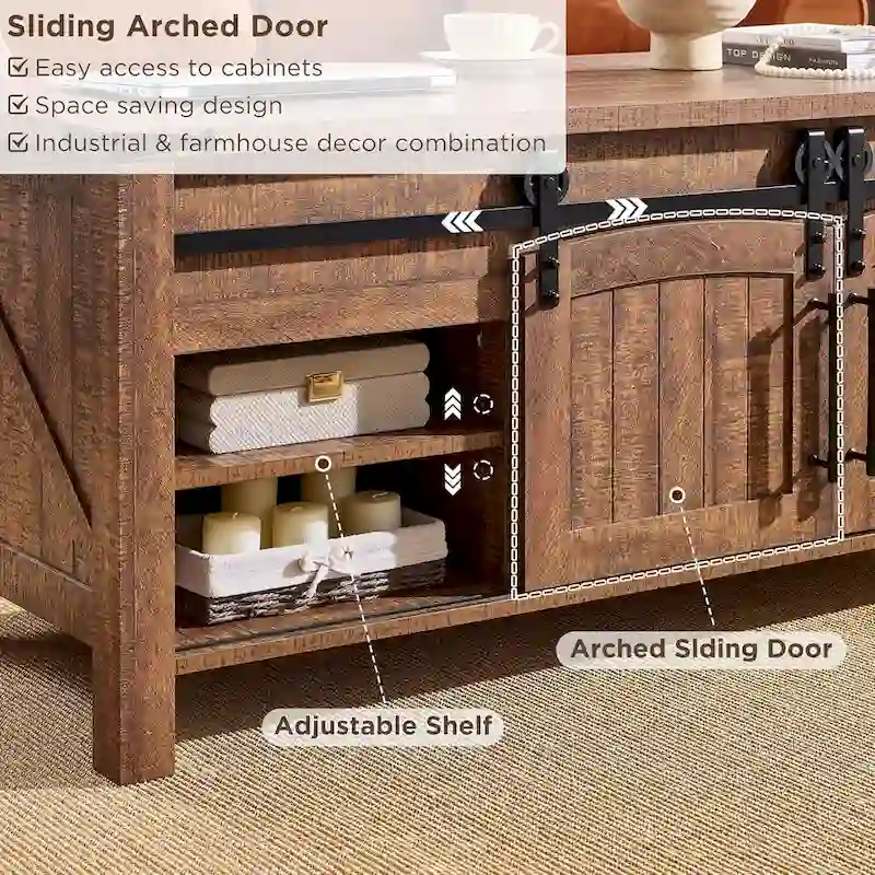 Farmhouse Lift Top Coffee Table, Rustic Wood Center Table
