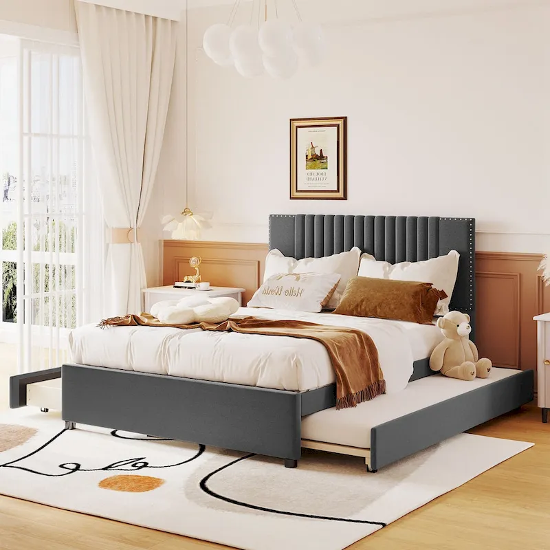 Full Size Bed with Twin Size Trundle