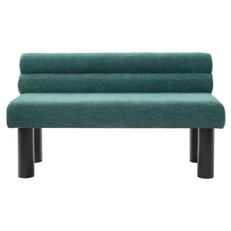 Christopher Knight Home Yuina Modern Wooden Upholstered Dining Bench with Rubberwood Legs