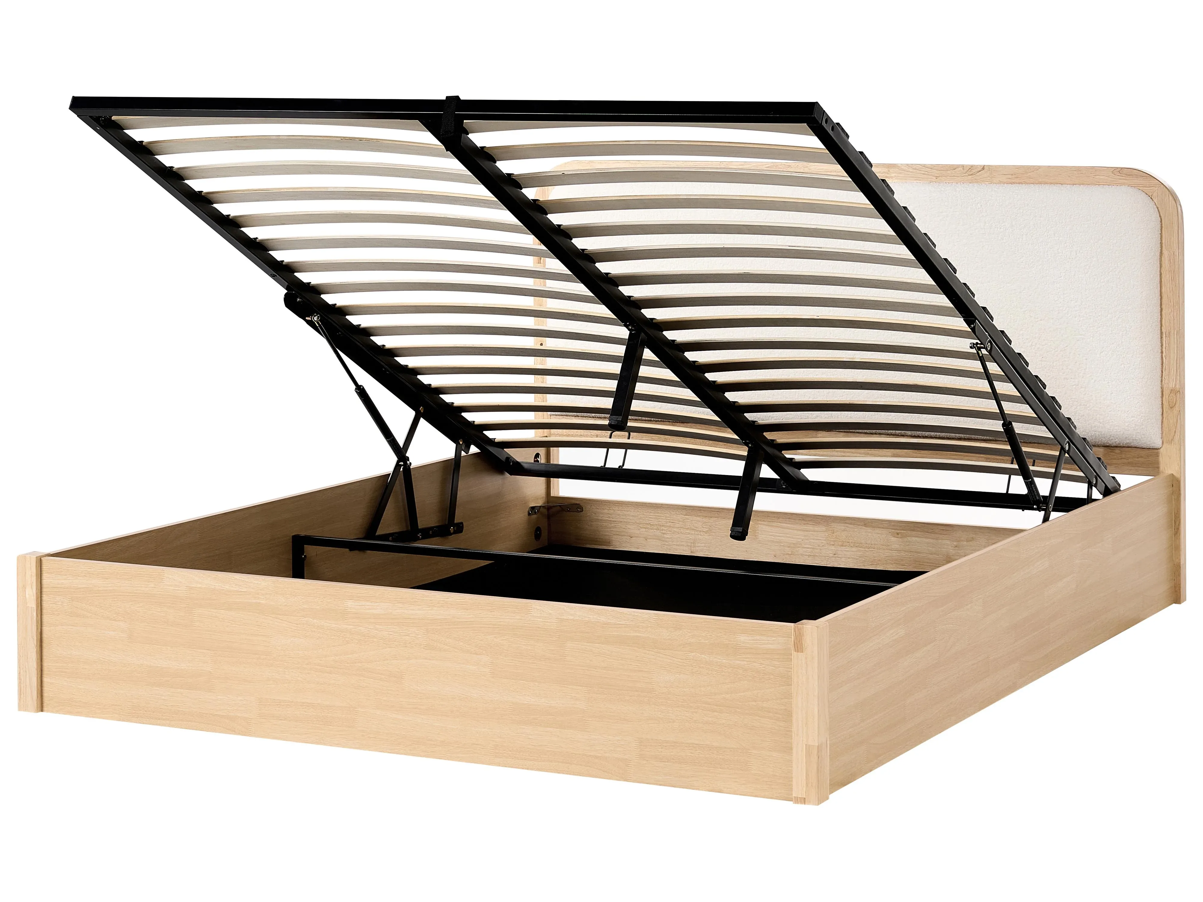 Letto contenitore  180 x 200 cm Marrone chiaro