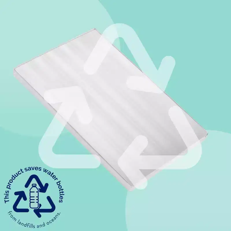 Mini Waterproof Crib Mattress - 38"x24": Ultra Firm, Hypoallergenic, Polyester Foam, 3.6 lbs