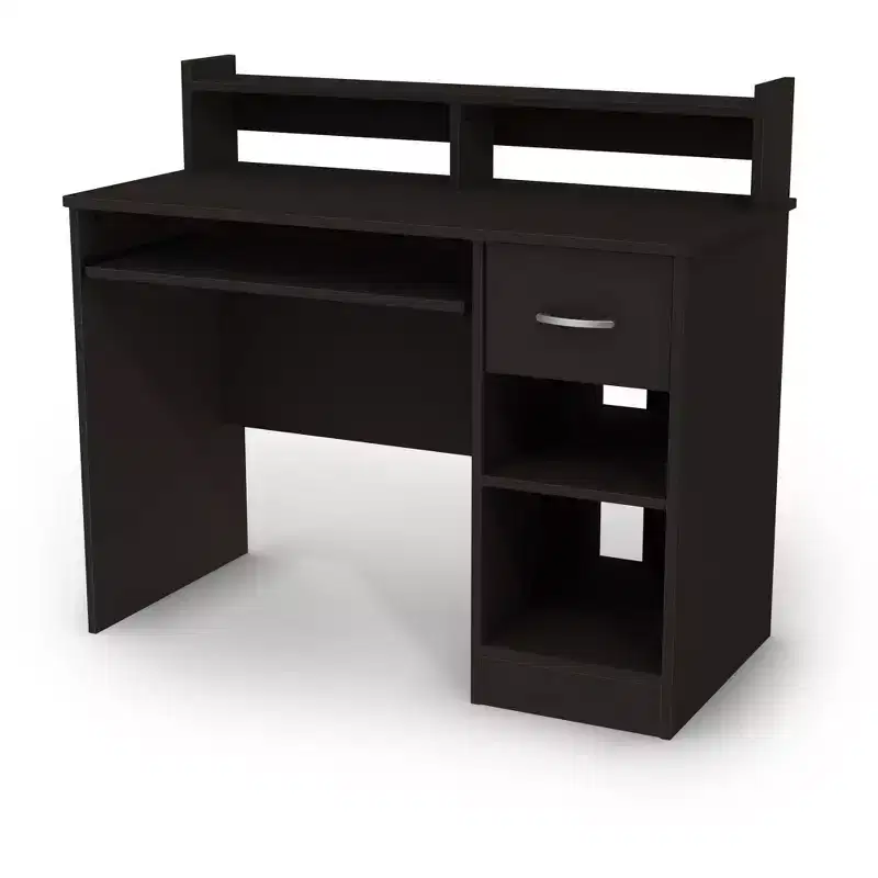 Axess Kids' Desk with Keyboard Tray Pure Black - South Shore