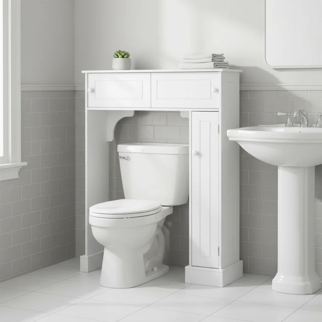 Over-Toilet Freestanding Bathroom Storage Cabinet