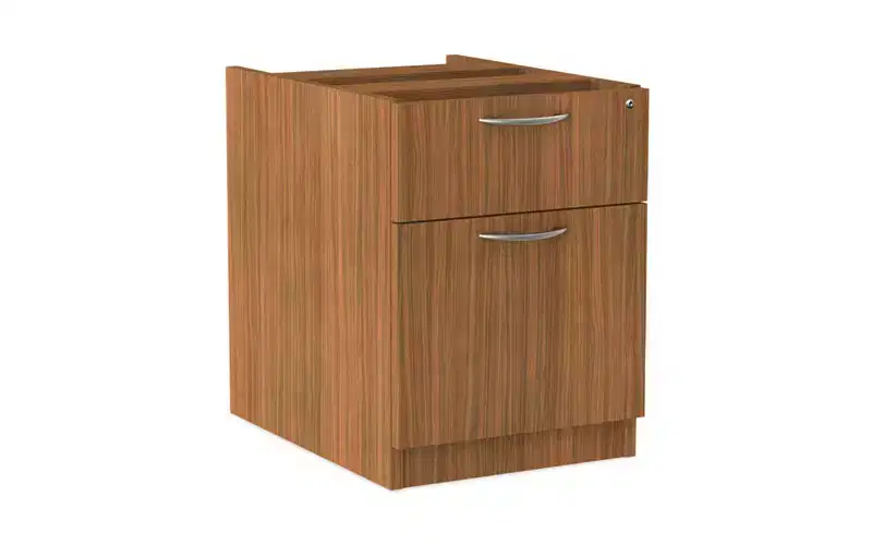 Alera Alera Valencia Series Hanging Pedestal File, Left/Right, 2-Drawer: Box/File, Legal/Letter, Modern Walnut,15.63 x 20.5 x 19.25