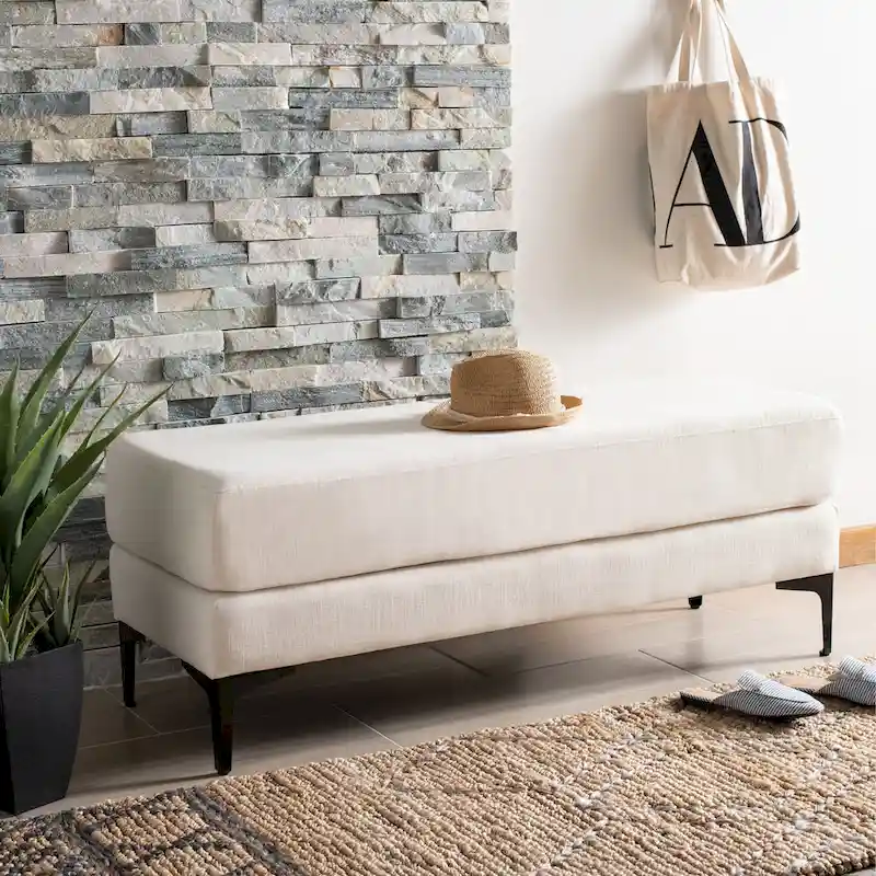 SAFAVIEH Roena Rectangular Bench - 48 x 18 x 18 - 48Wx18Dx18H